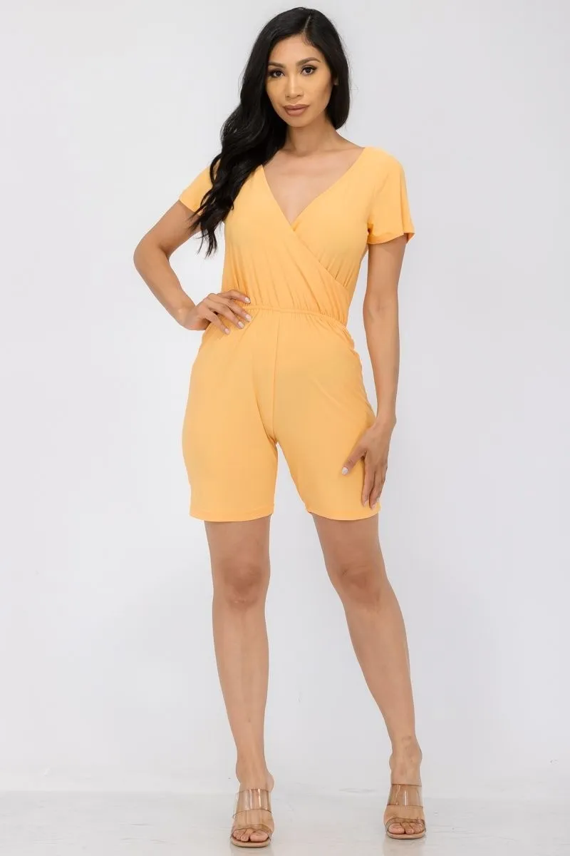 AXD1004  - FITTED BIKER SHORT ROMPER