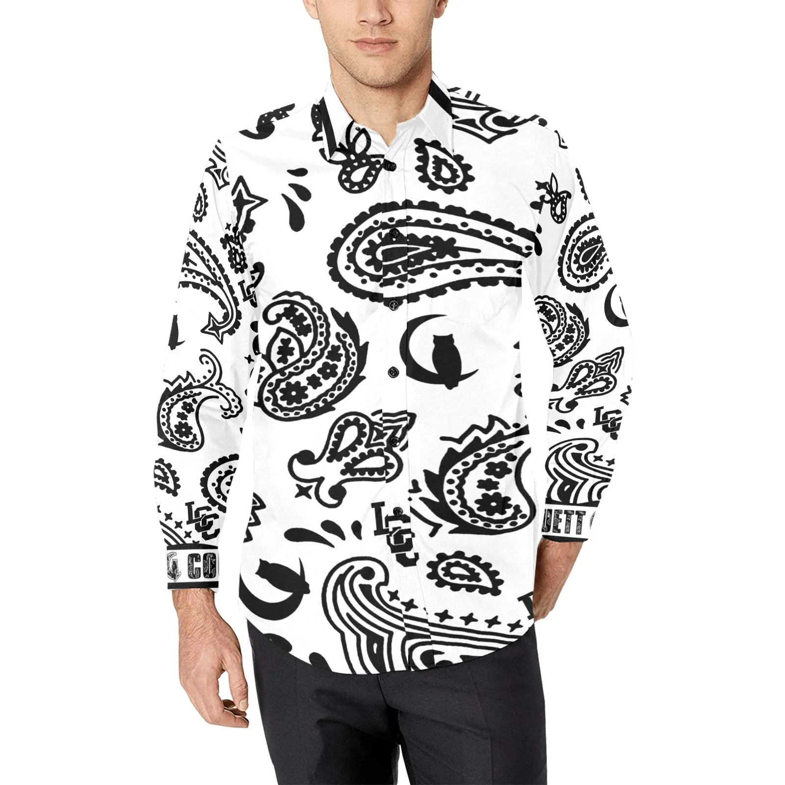 BANDANA PAISLEY Cs'Up Men's Casual Dress Shirt