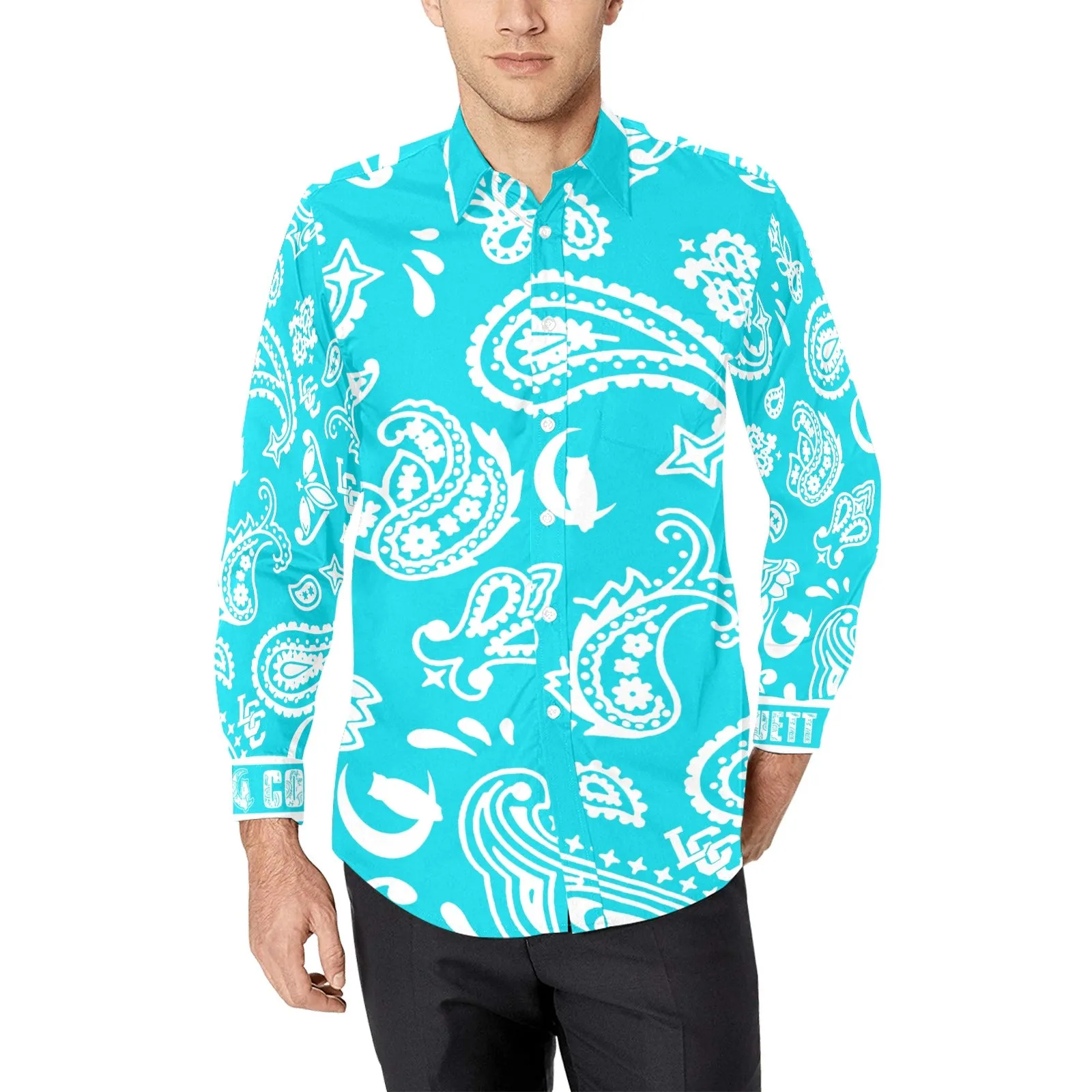 BANDANA PAISLEY Cs'Up Men's Casual Dress Shirt
