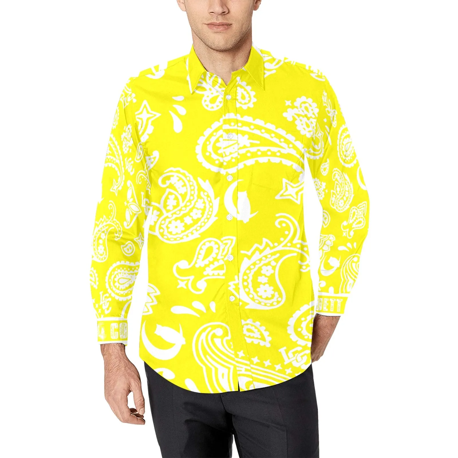 BANDANA PAISLEY Cs'Up Men's Casual Dress Shirt