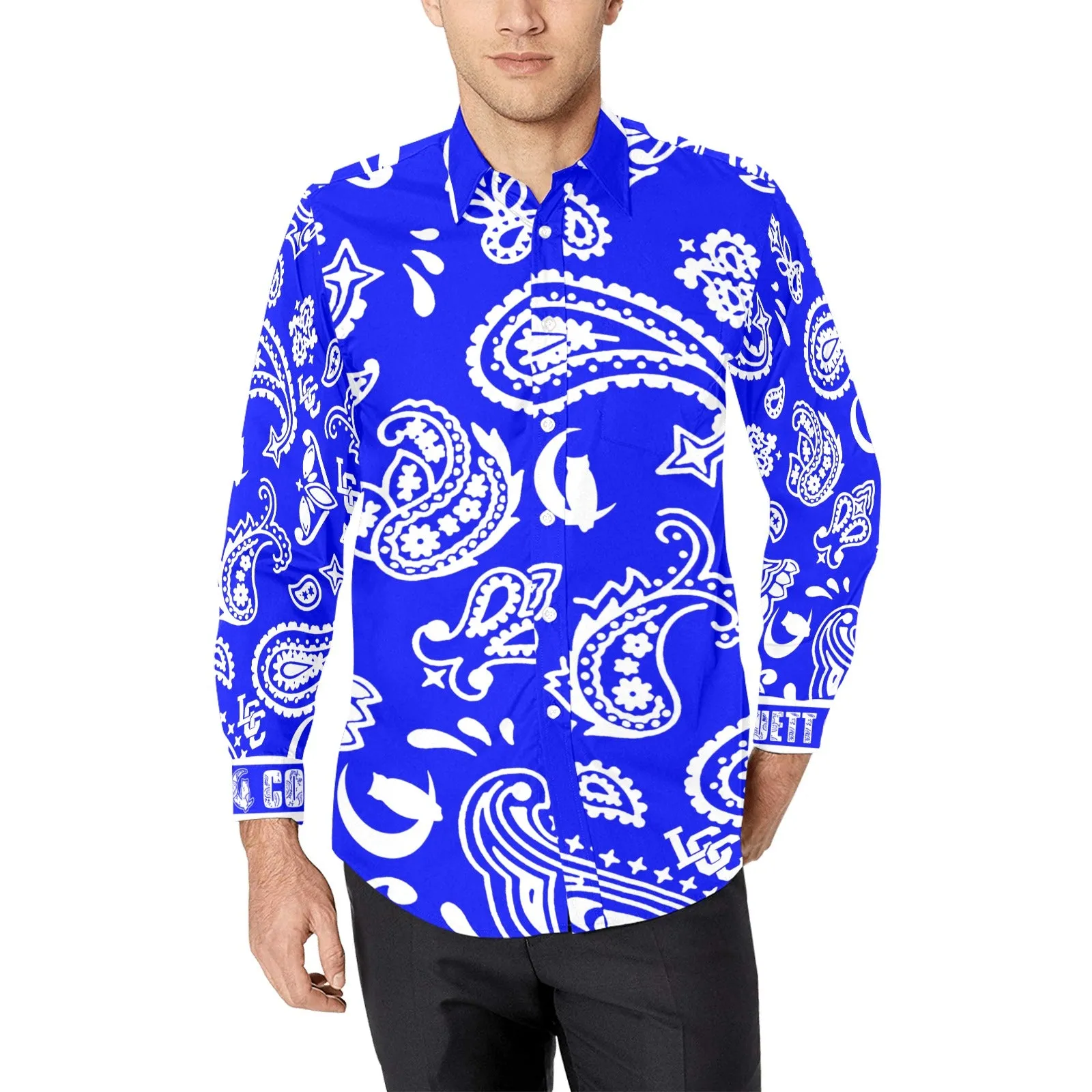 BANDANA PAISLEY Cs'Up Men's Casual Dress Shirt