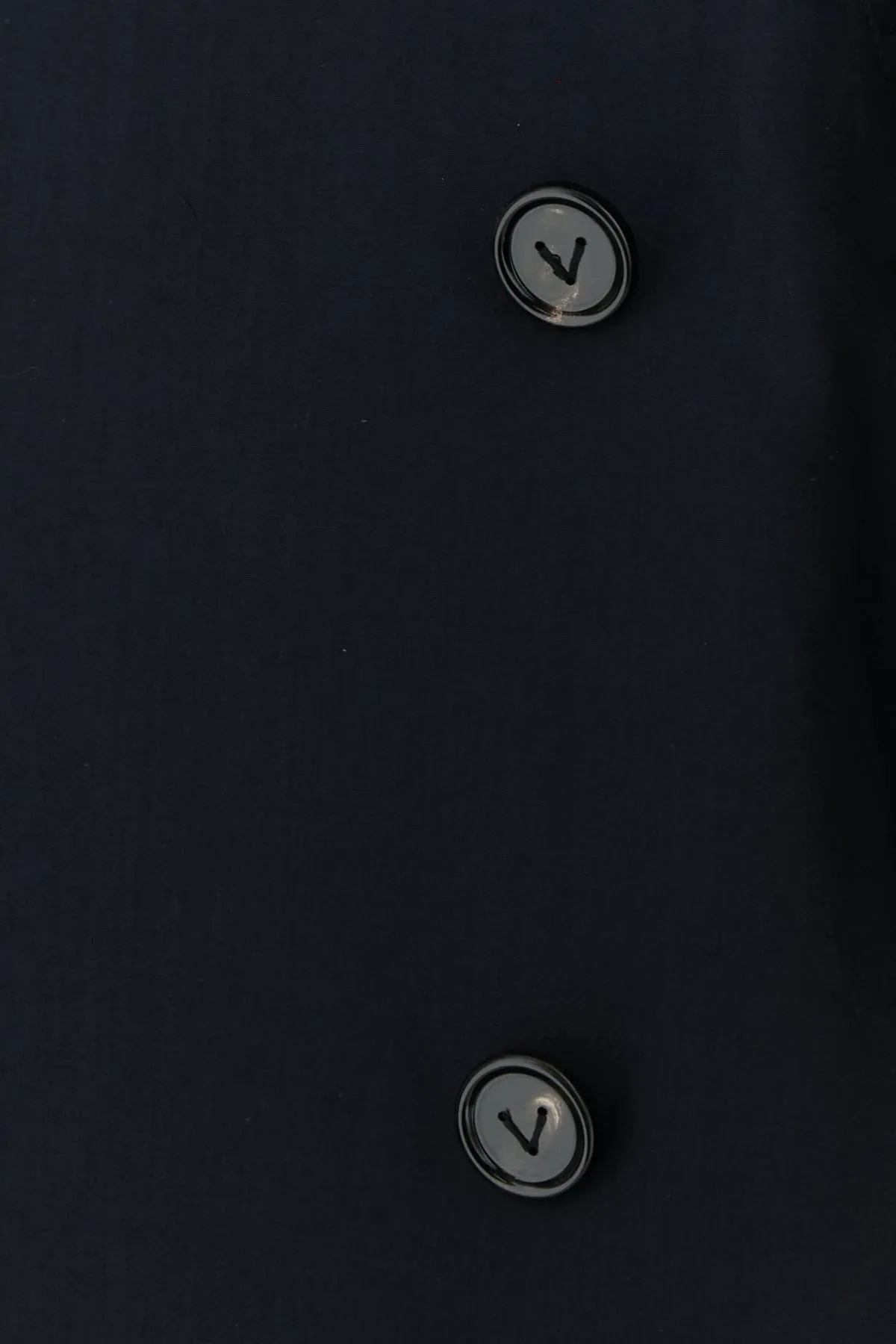 Black wool trench coat