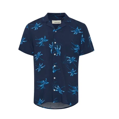 Blend Camicia da uomo manica corta a fantasia Short Sleeved Shirt 20715452 194024 dress blue