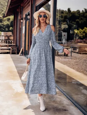 Blue Floral Maxi Dress