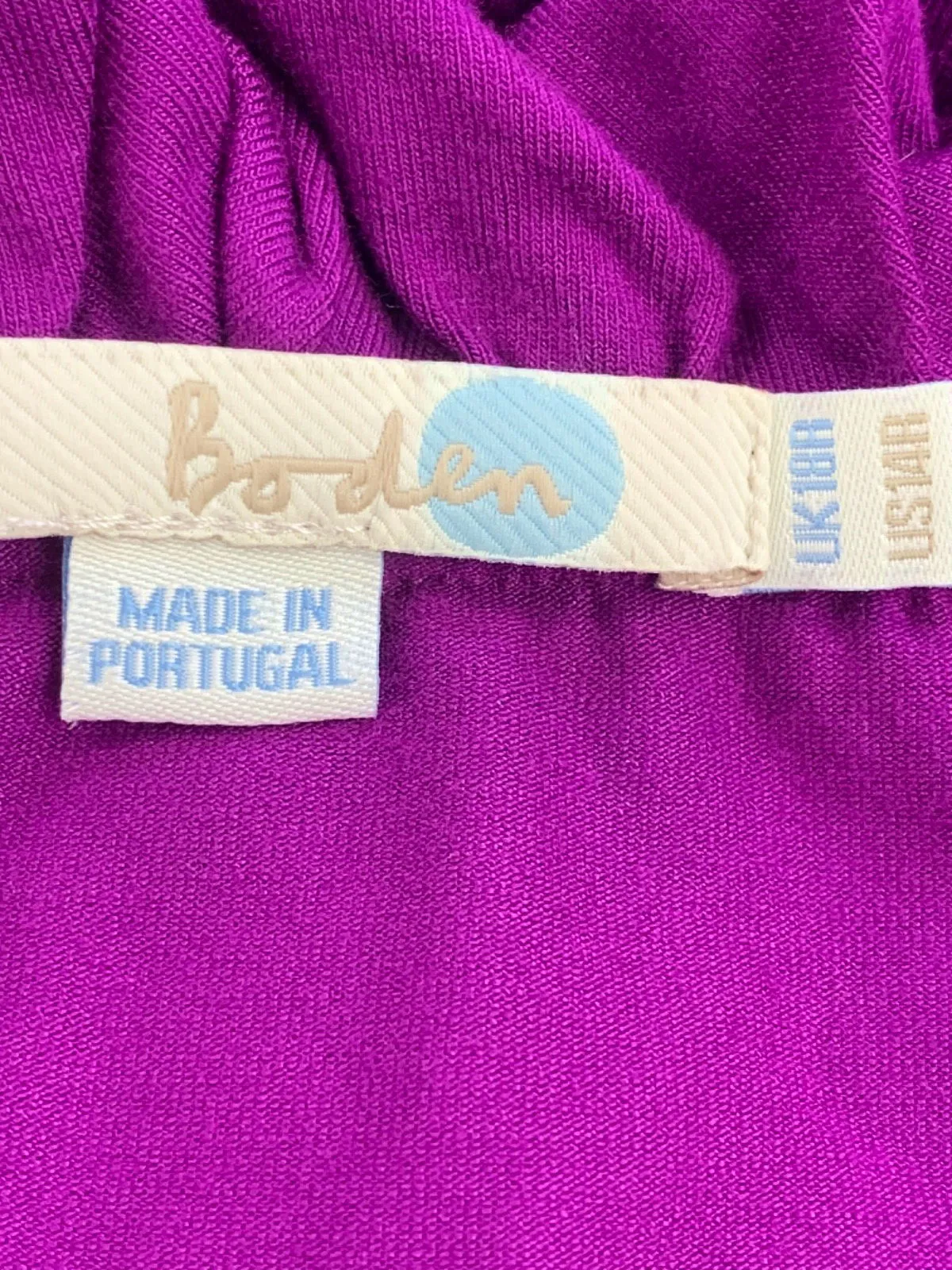 Boden Purple Ruffle Sleeveless Dress UK 12/R
