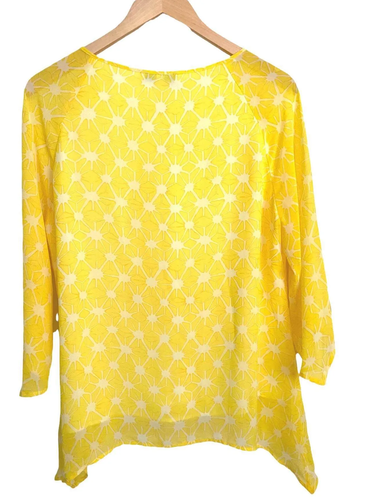 Bright Winter Yellow Starburst Blouse
