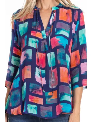 Brushstroke Blocks Blouse