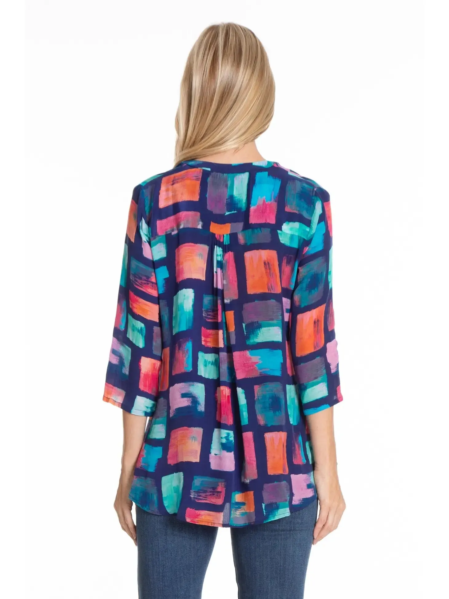 Brushstroke Blocks Blouse