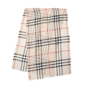 Burberry Wool Silk Giant Check Scarf (SHF-21082)
