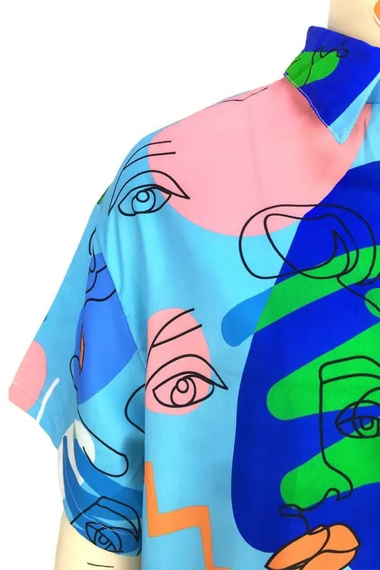 BZ485 Graphic Long Shirt