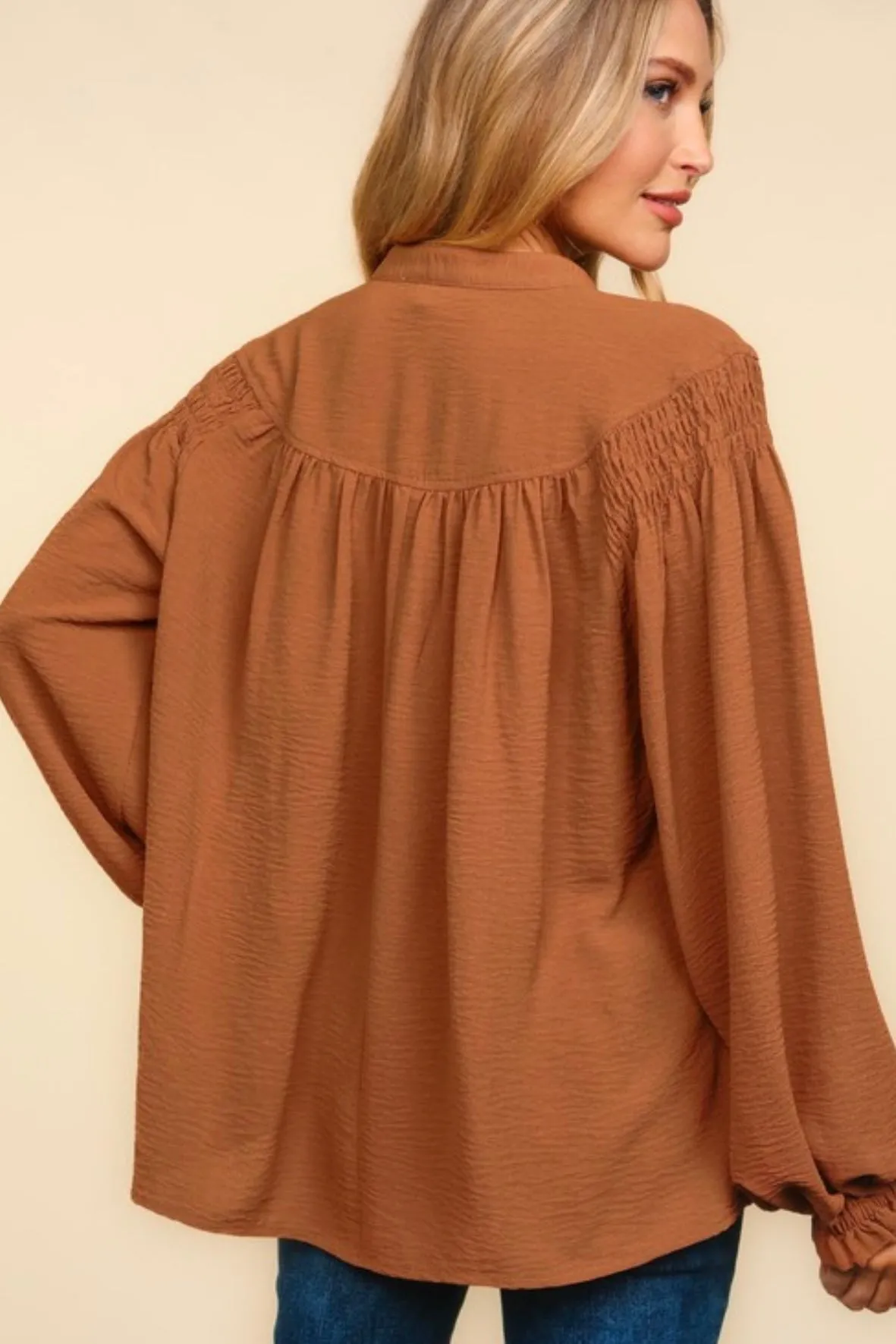 Caramel Apples Relaxed Blouse - FINAL SALE