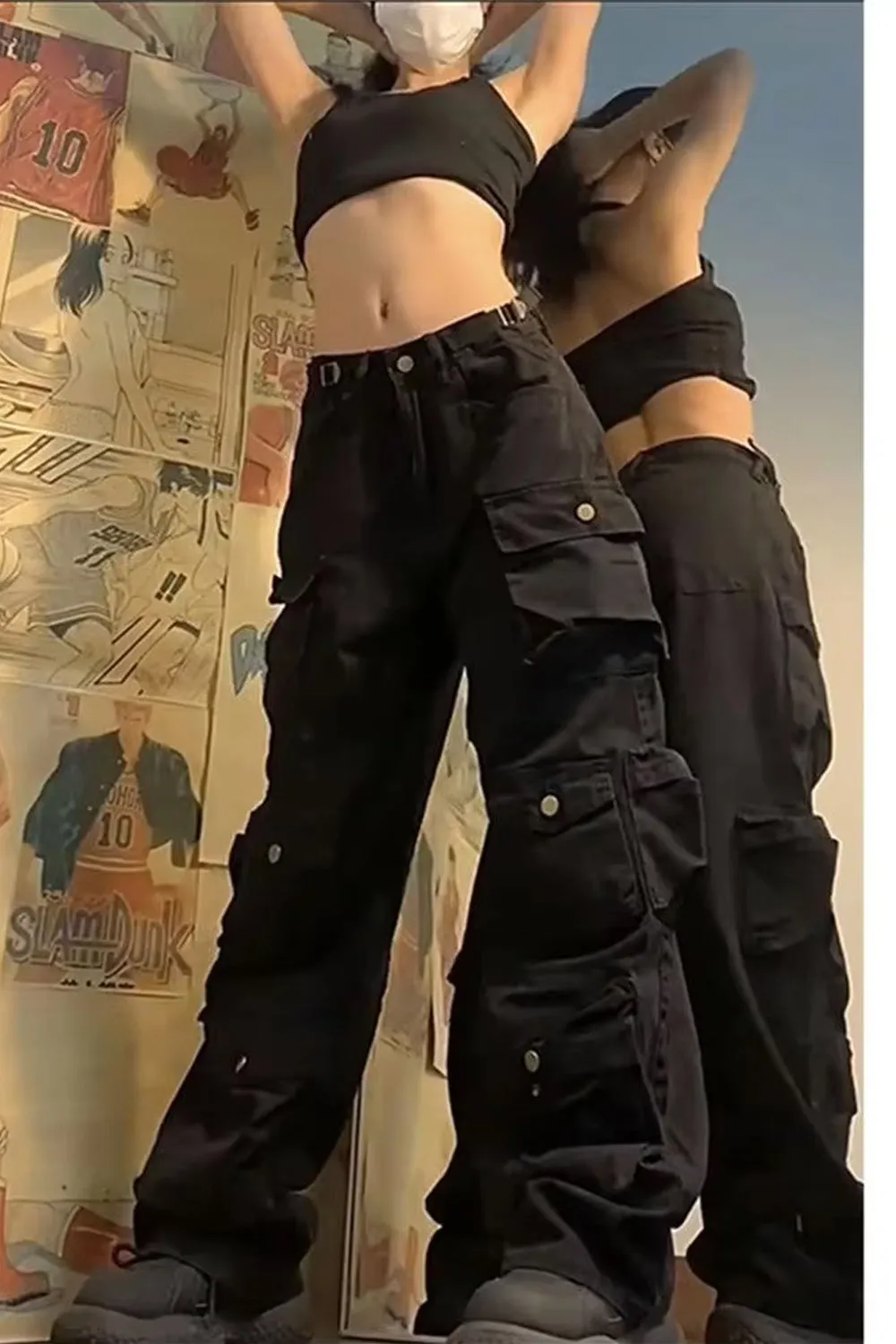 Casual Cargo Multi Pockets Long Pants