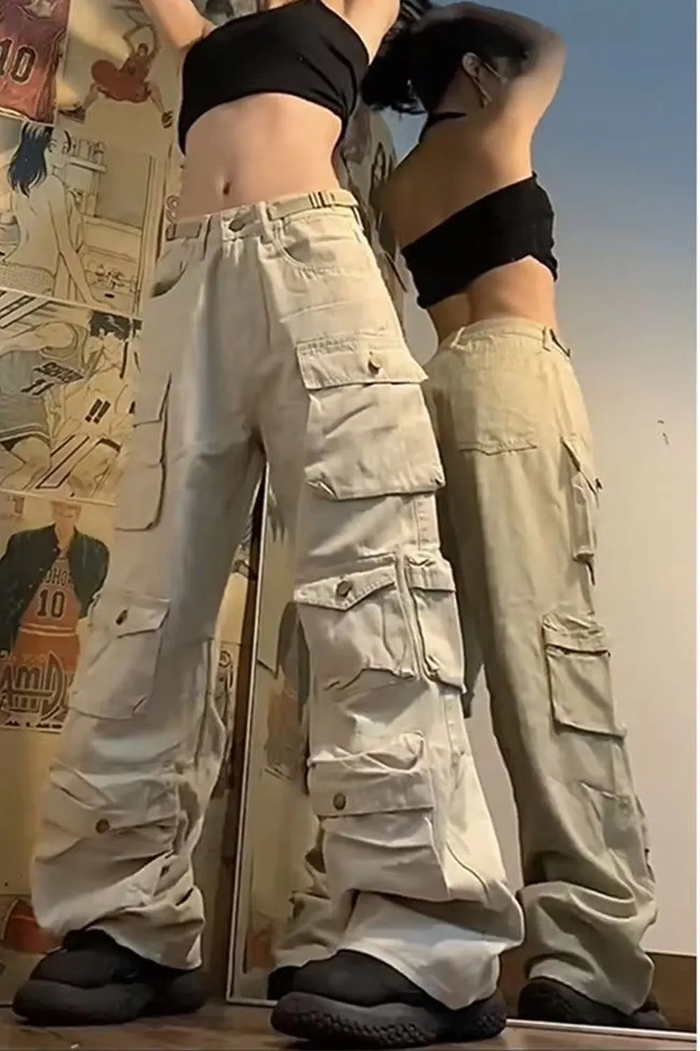 Casual Cargo Multi Pockets Long Pants
