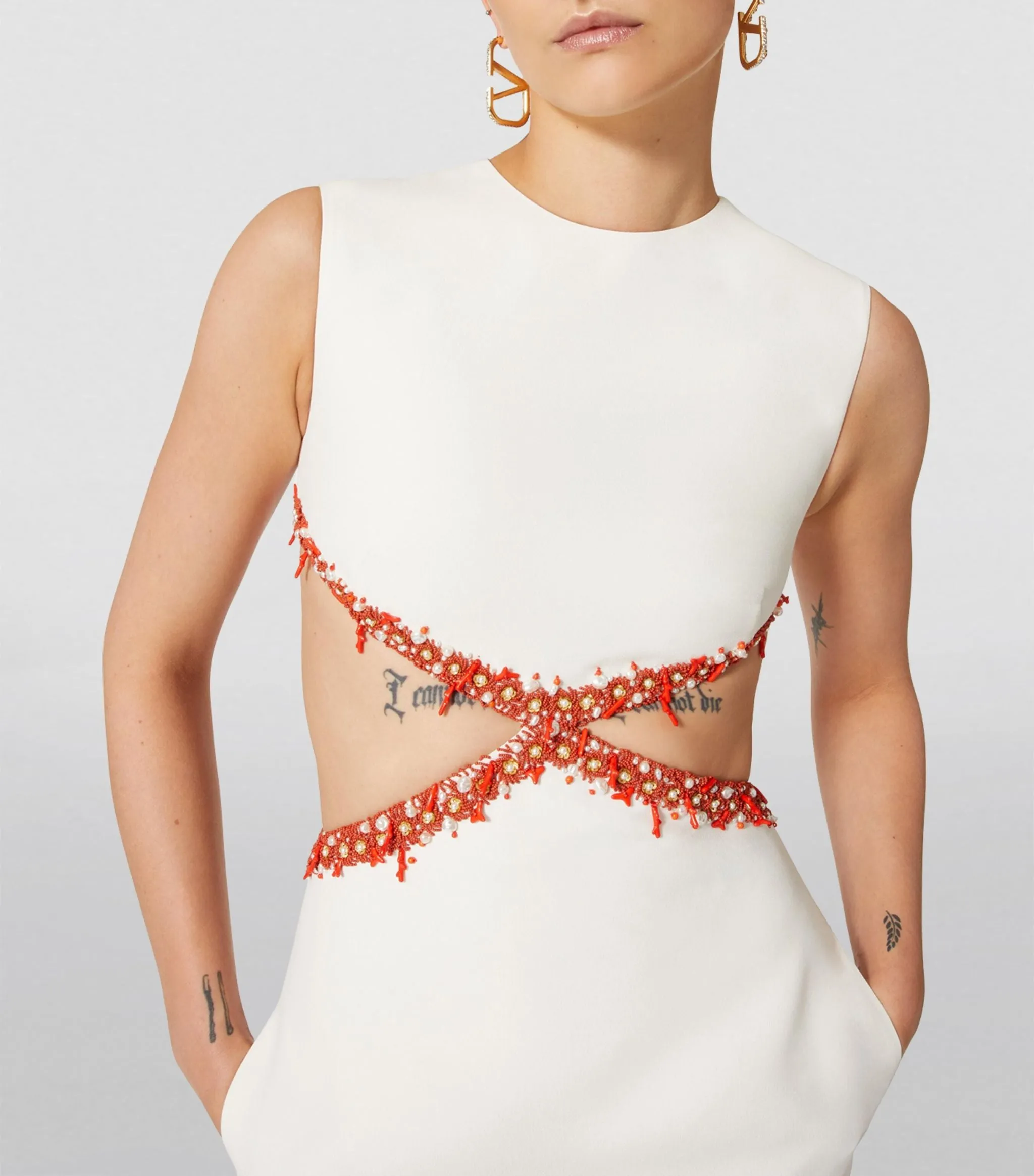 Chloe Beaded Cut OutDress Preorder