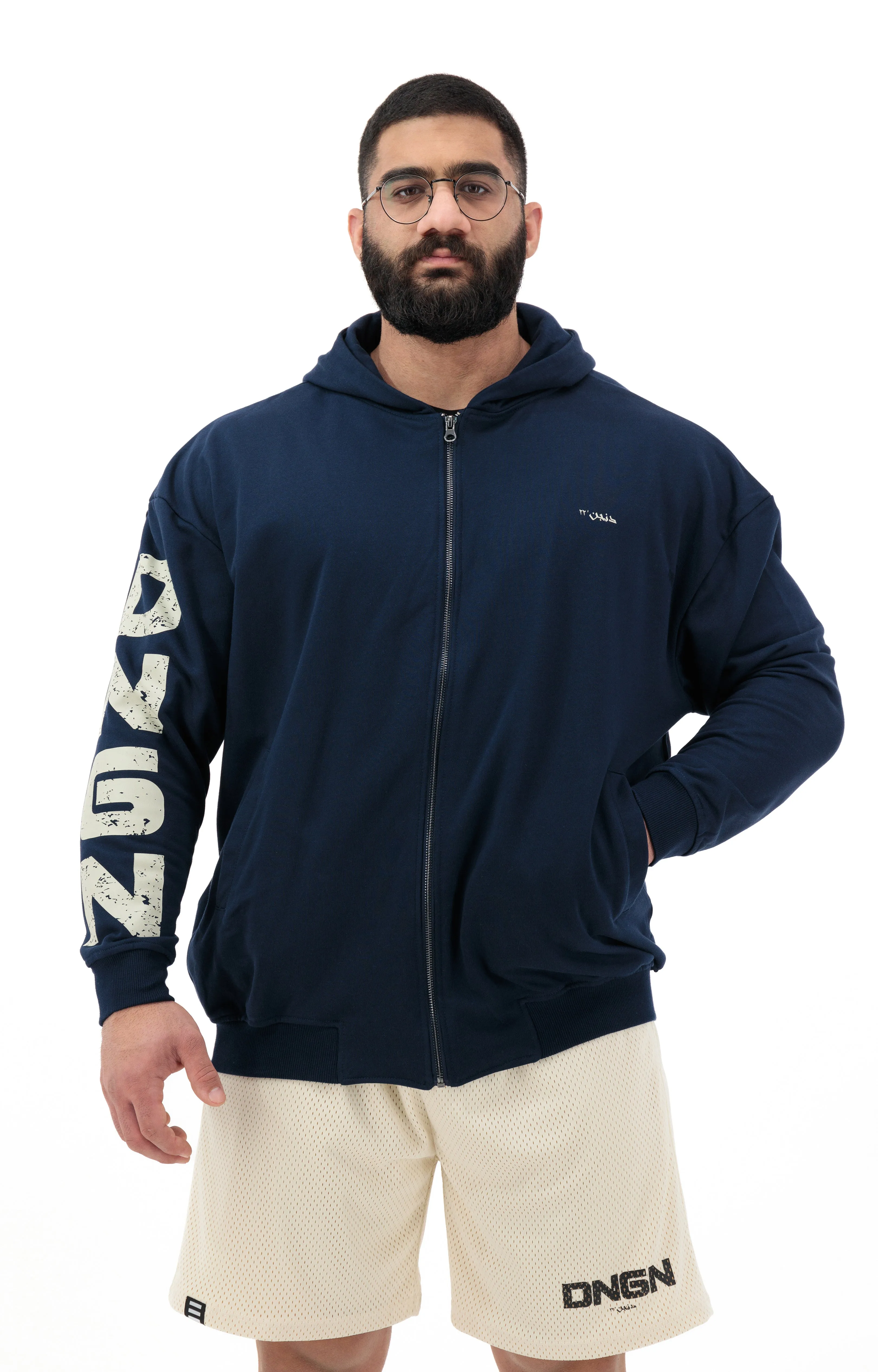 DUNGEON X ARABIC'22 - Oversized Zipper Hoodie