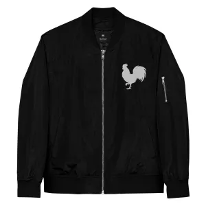 EARLE LE' BYRDE "Rooster" Logo Lightweight Bomber Jacket