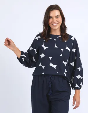 Elm Demi Spot Top - Spot Print