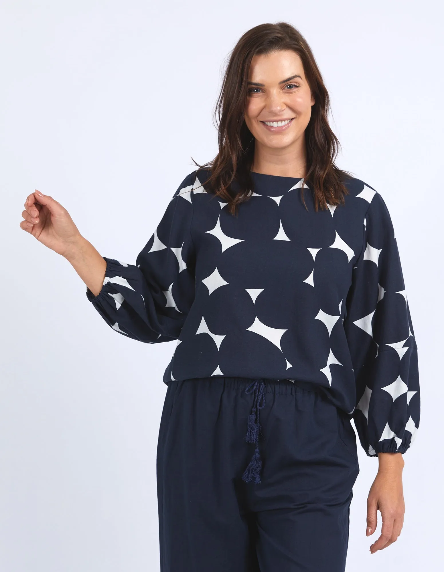 Elm Demi Spot Top - Spot Print