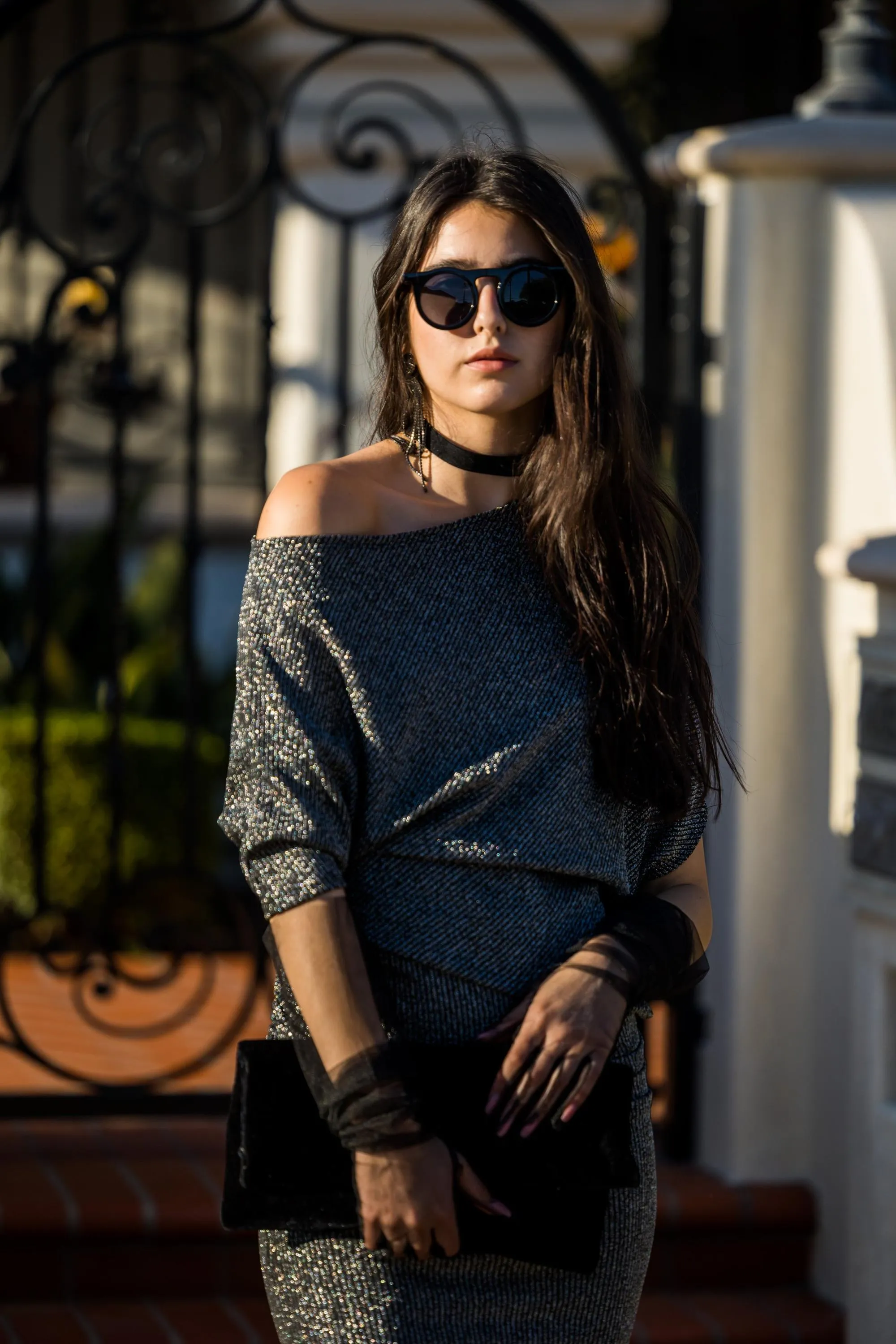 Gunmetal Angle Dress