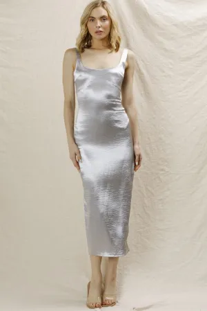 Hanna Fitted Metallic Dress