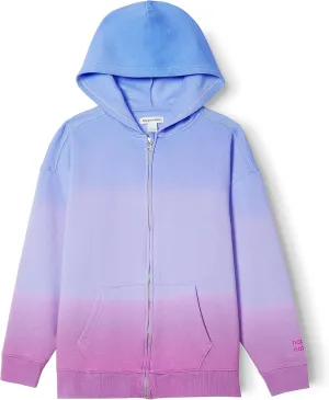 Happy Nation Girls Relaxed Fleece Full Zip Hoodie Sweatshirt