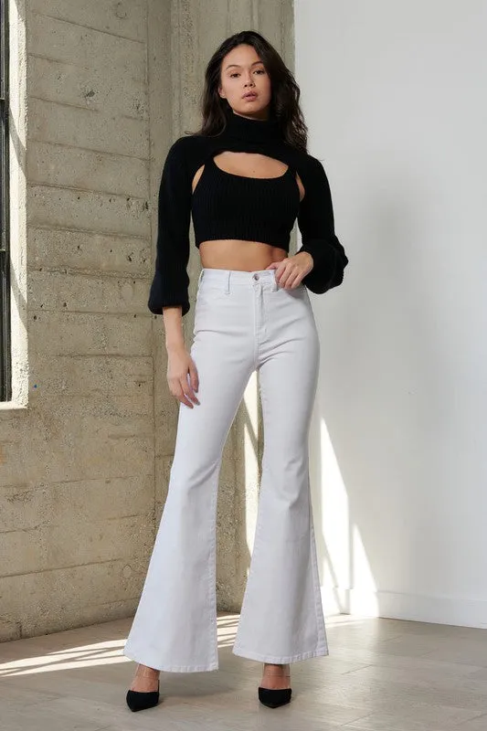 HIGH WAISTED FULL LENGTH FLARE