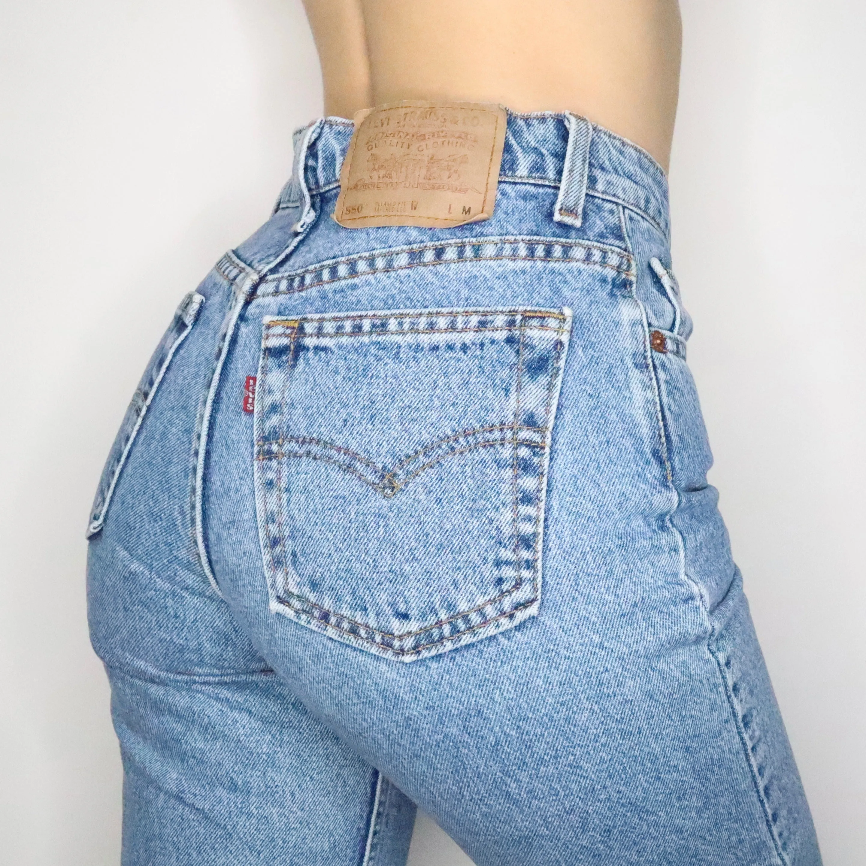 High Waisted Levi's Jeans (S-M) 