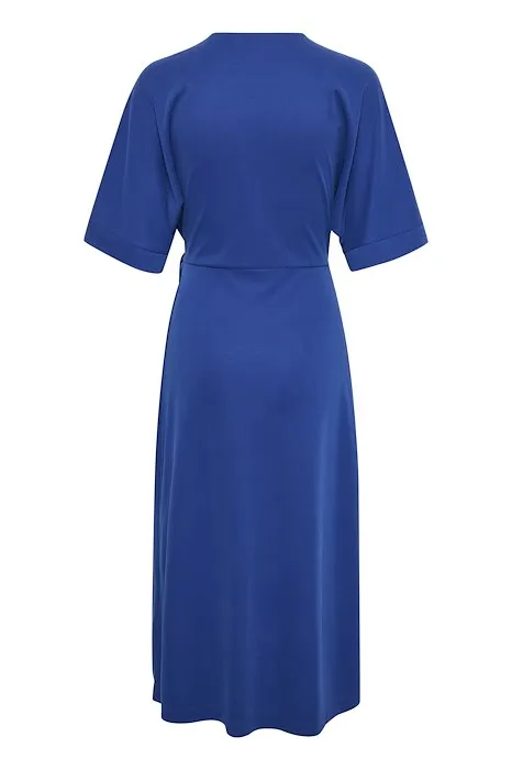JaiIW Wrap Dress - Greek Blue