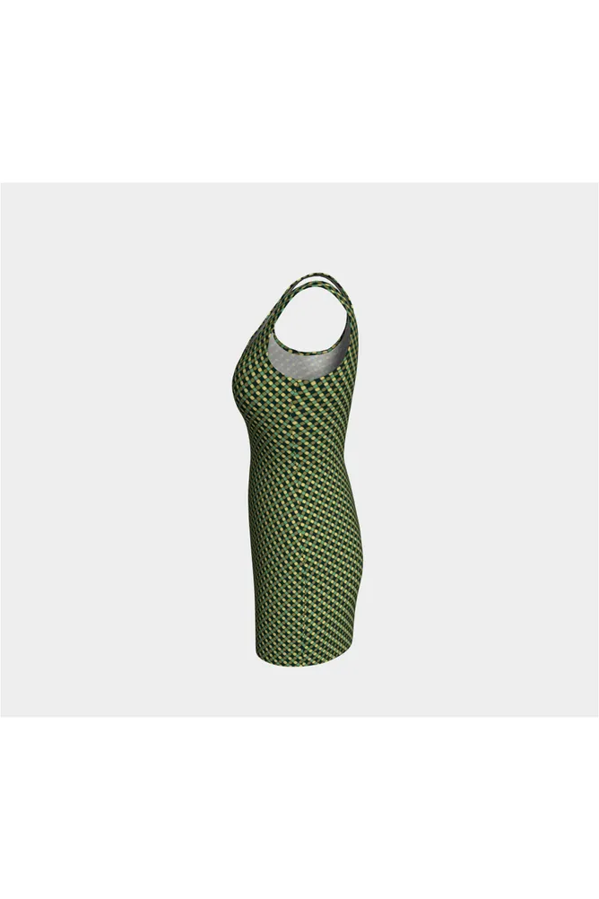 Jungle Green Bodycon Dress