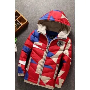 Kids Boys Awesome Camouflage Pattern Elasticated Cuff Hat Neck Easy Zipper Closure Warm Padded Jacket - KBJ33782