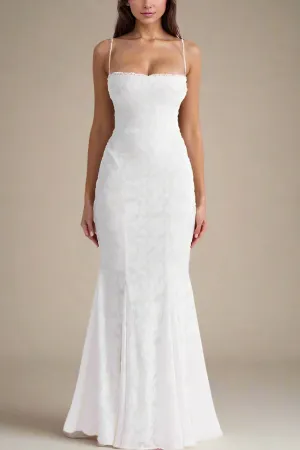 Kora Bodycon Maxi Dress - Pearl White
