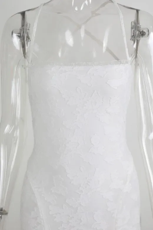 Kora Bodycon Maxi Dress - Pearl White