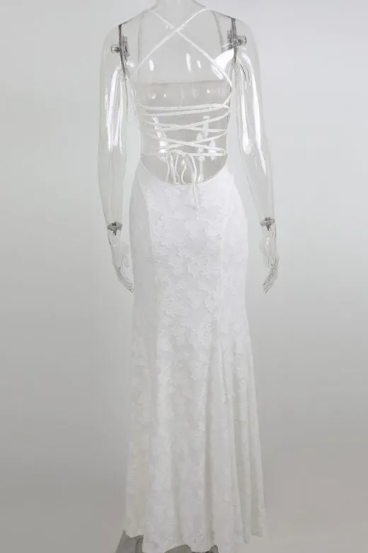 Kora Bodycon Maxi Dress - Pearl White