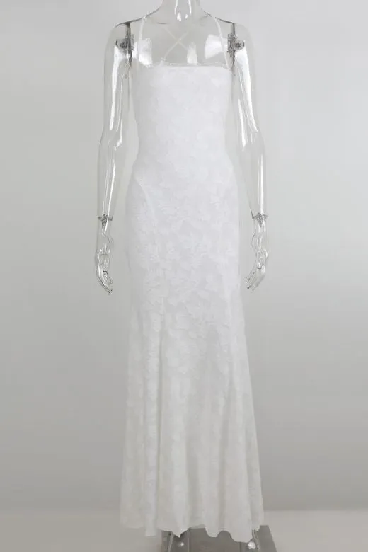 Kora Bodycon Maxi Dress - Pearl White