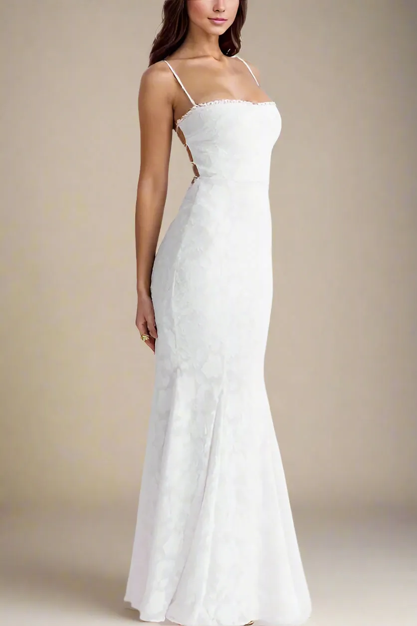 Kora Bodycon Maxi Dress - Pearl White