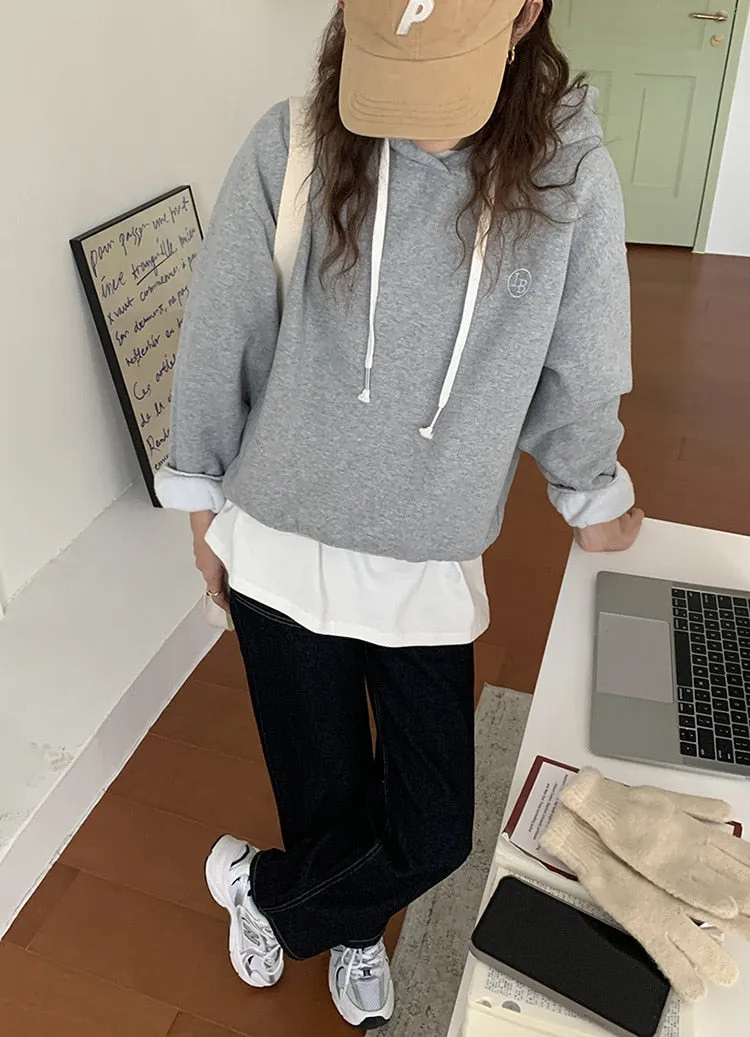 [Korean Style] Black High Waist Button-up Wide Leg Jeans