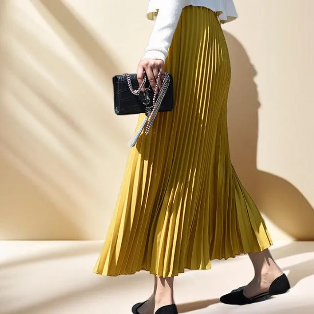 Lotte Women's Flowy A-Line Midi Skirt