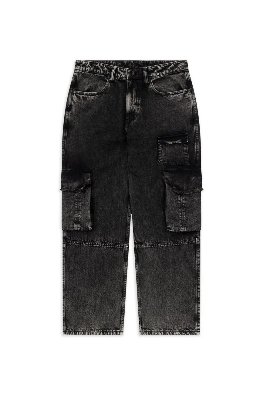 Machine Denim Cargo Pants_Royal Enfield x Urban Monkey