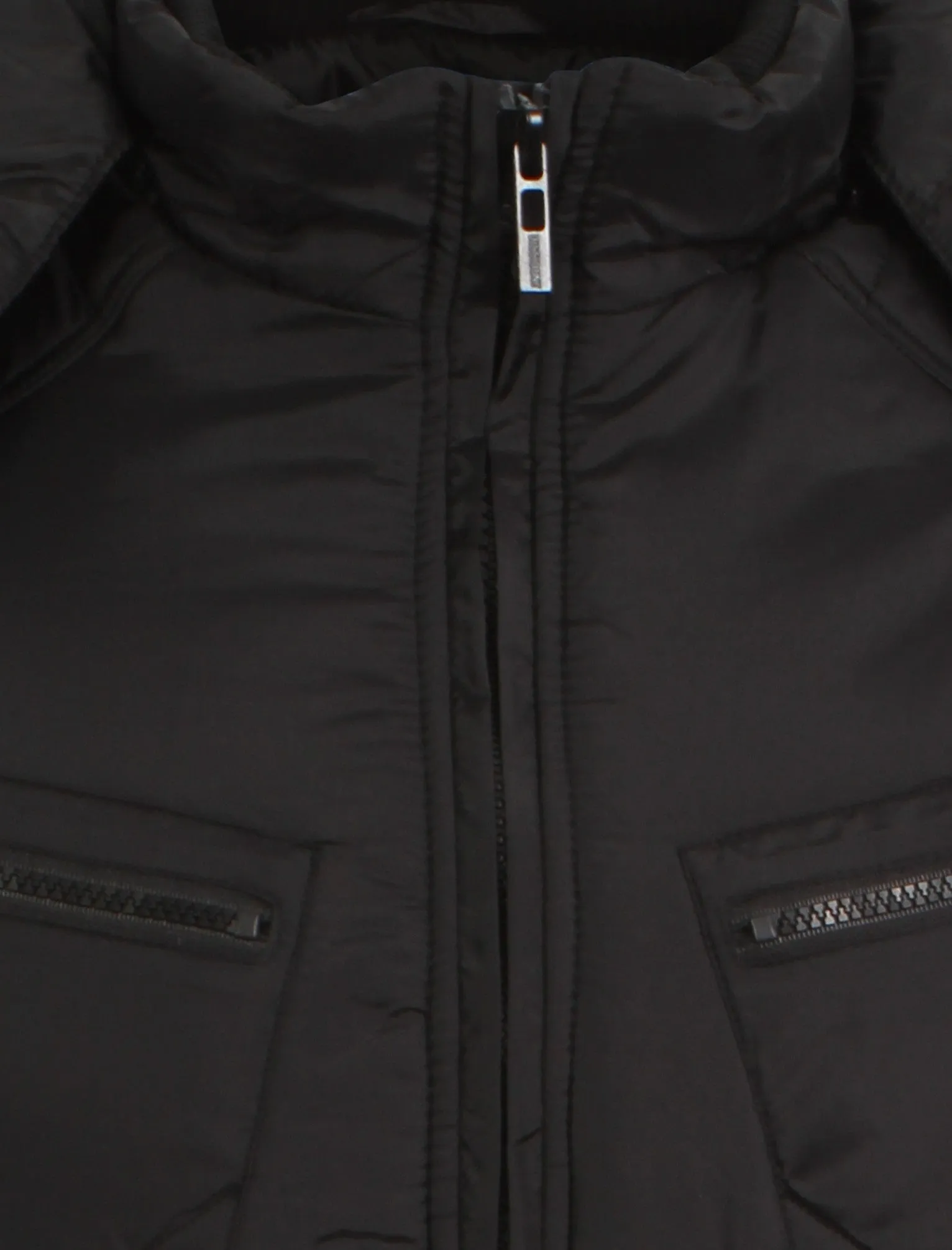 Men's padded hooded black jacket - Dissident