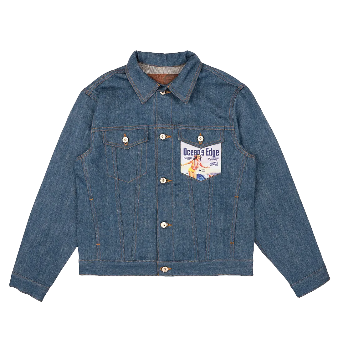 Naked & Famous - Denim Jacket - Oceans Edge Selvedge