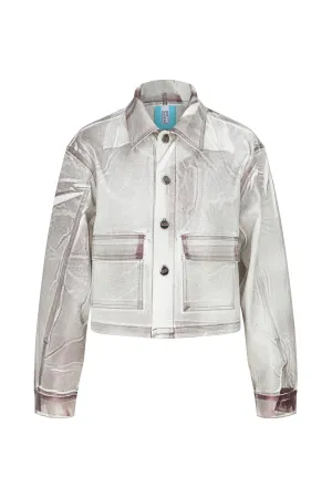 Nell Metallic Denim Jacket