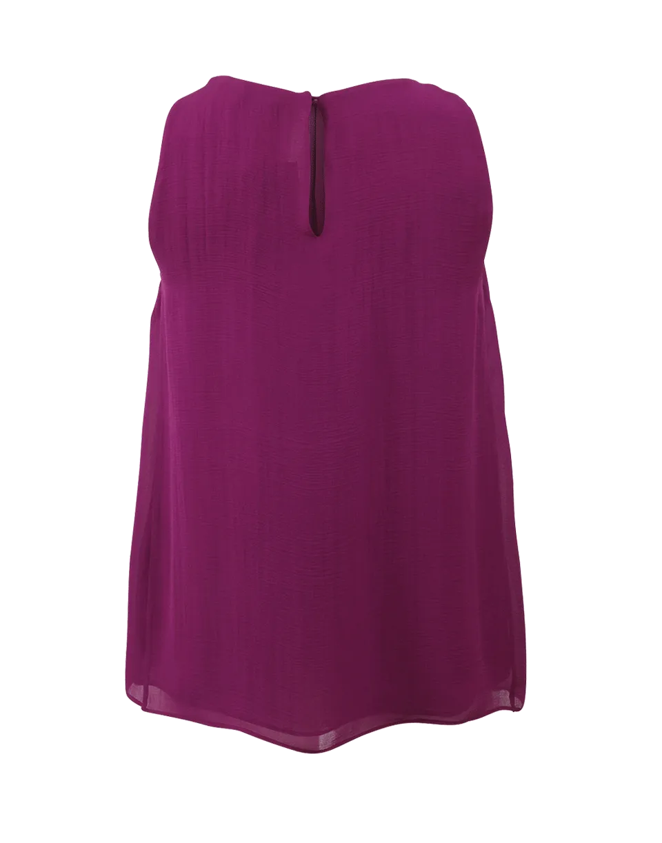 Pleated Flowy Blouse