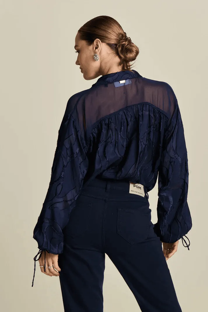 POM Jacquard Blouse