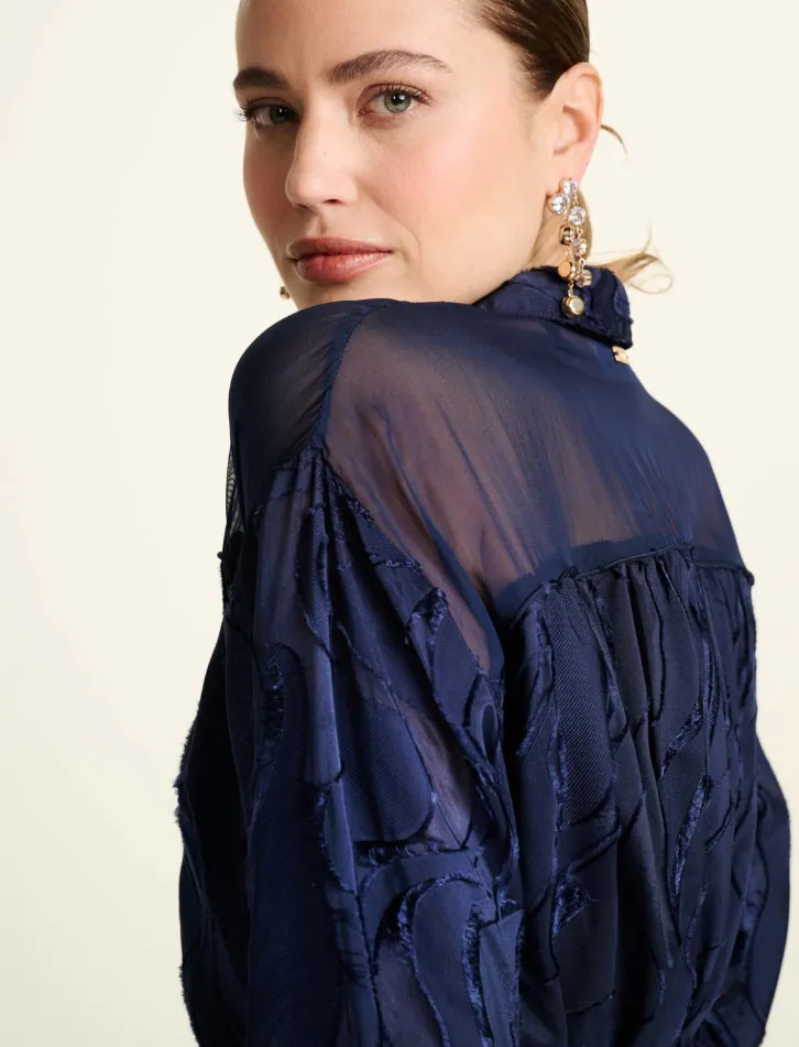 POM Jacquard Blouse