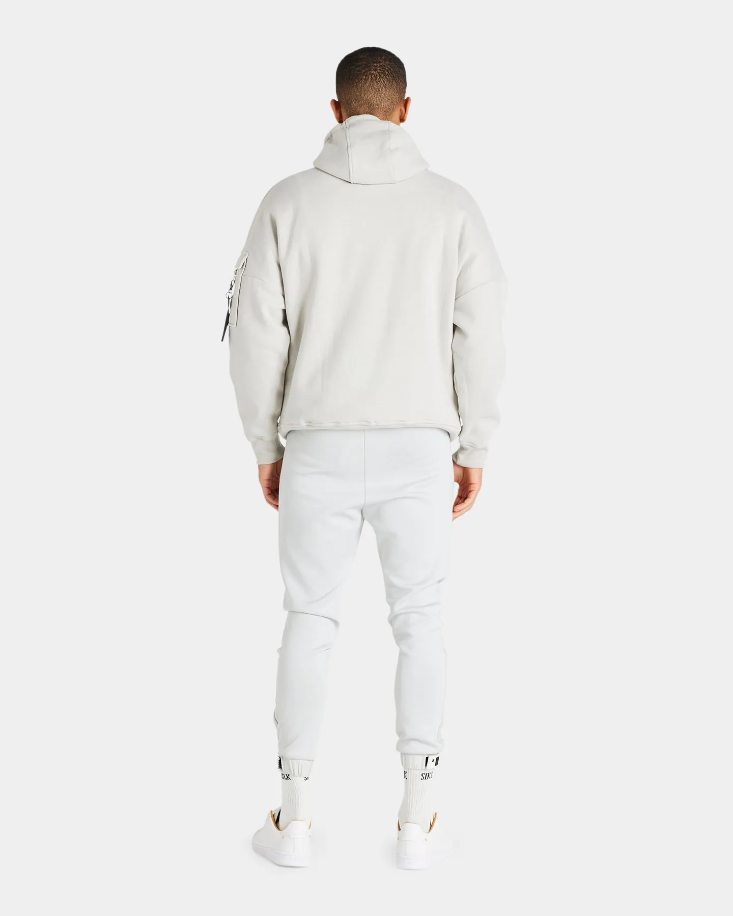 Sik Silk Toggle Cord Oversized Hoodie Grey
