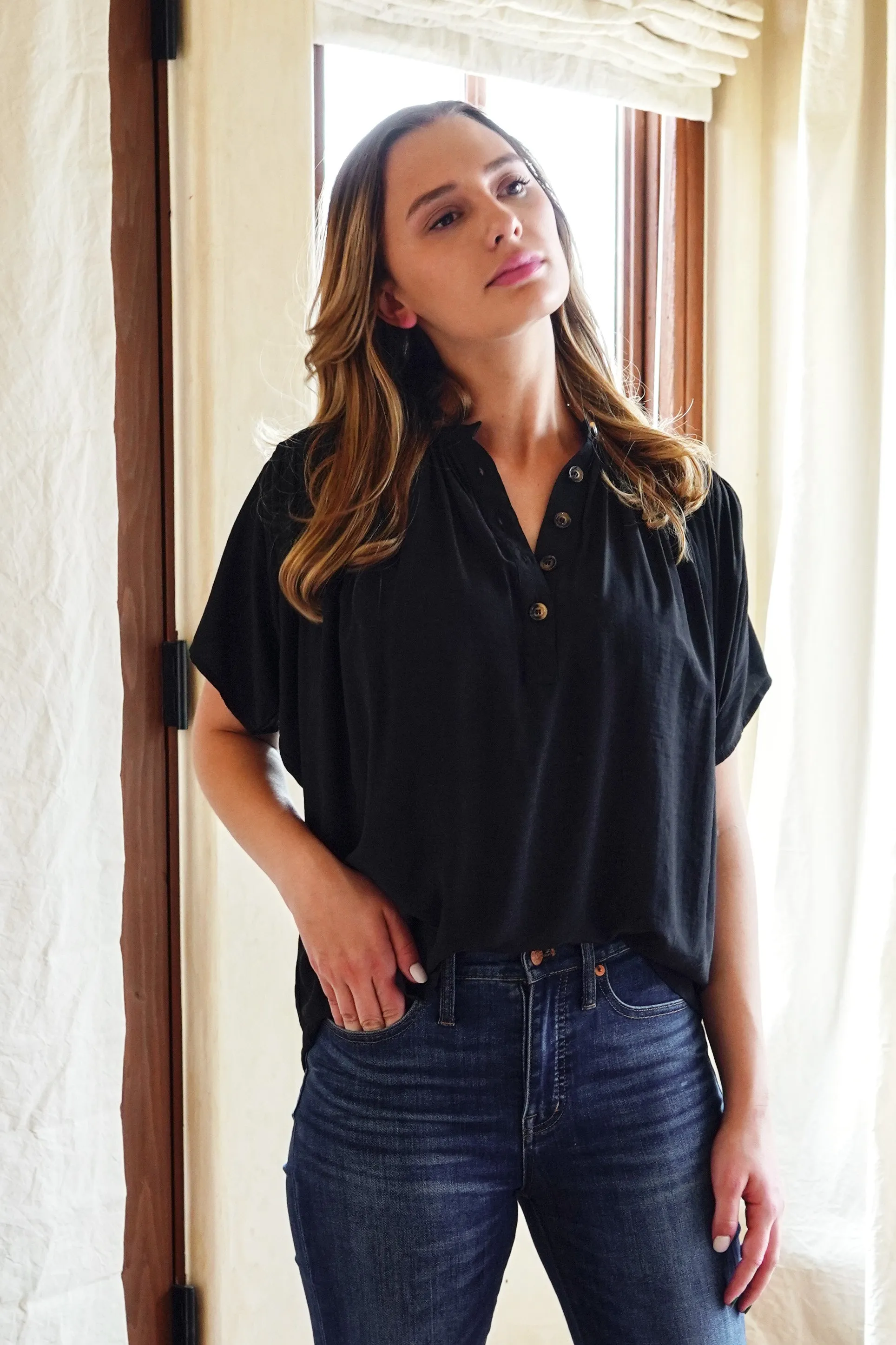 Songwriter Button Down Blouse