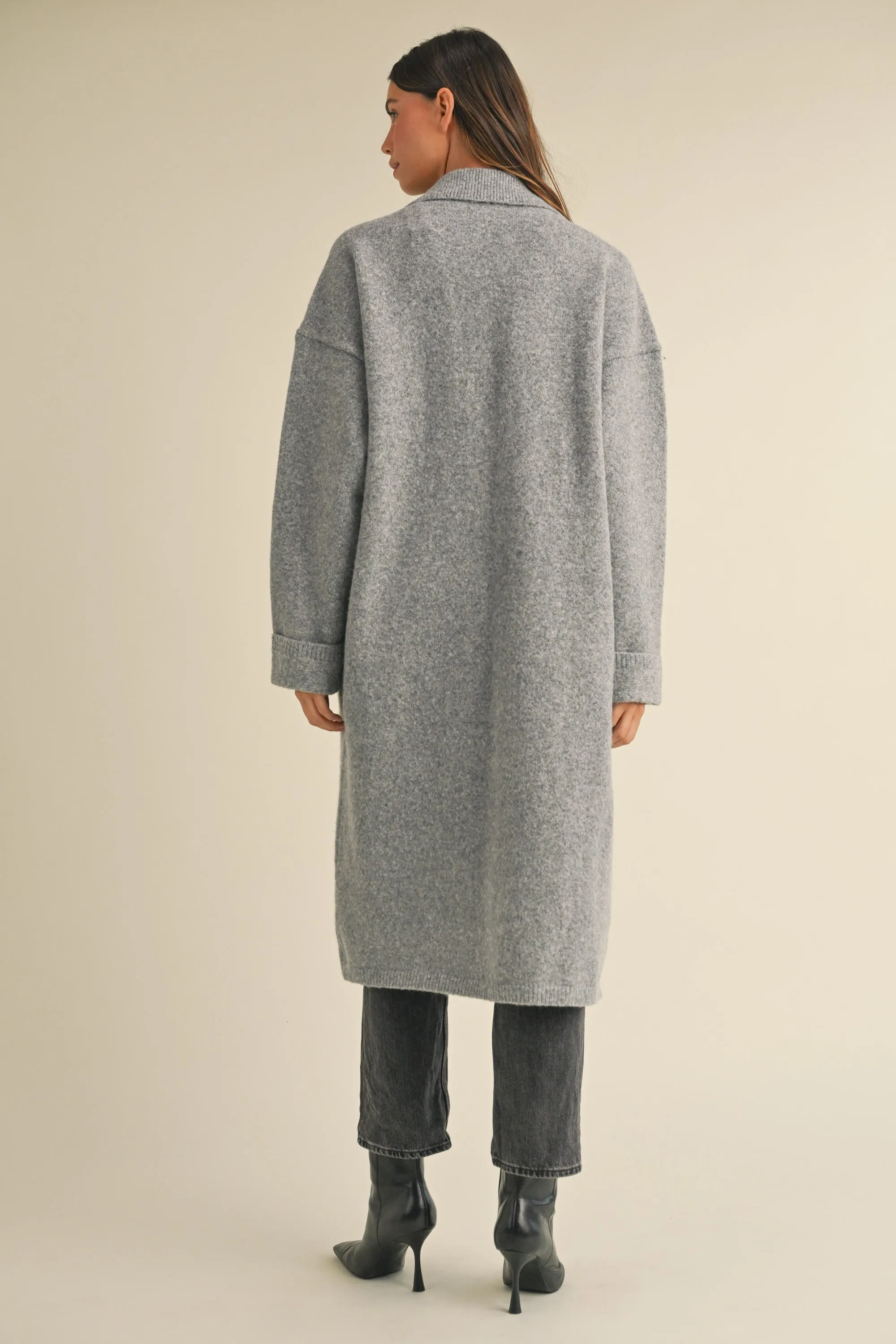 The Evangeline Knit Trench Coat
