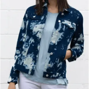Tye Dye Denim Bling Classic Jacket