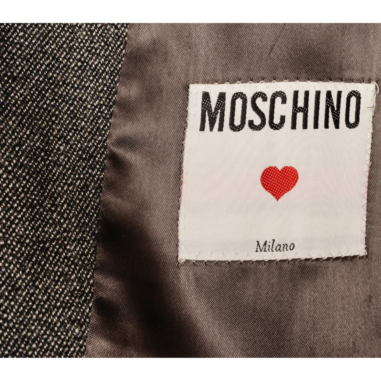 Vintage 1980s Moschino Mens Coat Wool Italian Trench Style Overcoat Size XL Long