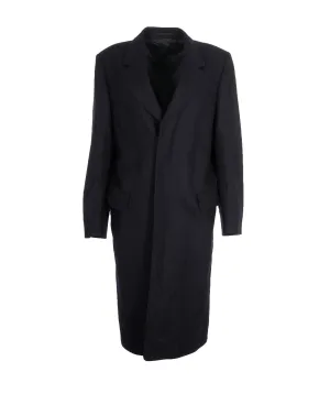 Vintage Christian Dior Monsieur Wool Overcoat Trench Coat Size 38RNavy Blue VGC ASL9772